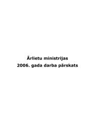2006 - Latvijas Republikas Ärlietu Ministrija