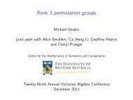 Rank 3 permutation groups