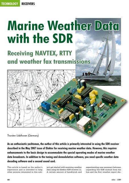 Marine Weather Data With The SDR Receiving NAVTEX