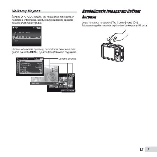 Naudojimo instrukcija TG-1