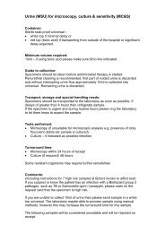 urine MSU - Nottingham University Hospitals NHS Trust