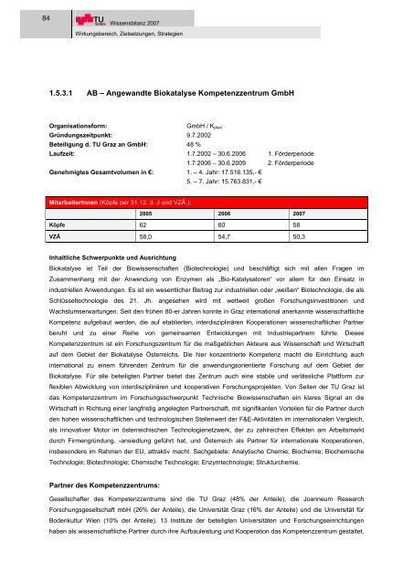 I Wirkungsbereich, Zielsetzungen, Strategien - mibla.TUGraz.at