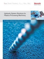 Hydraulic System Solutions for Plastics Processing ... - Bosch Rexroth