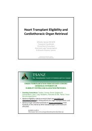 Heart Transplant Eligibility and Cardiothoracic Organ Retrieval