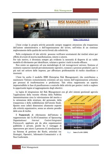 PRESENTAZIONE progetto risk management 2 _1_ - Istat.it
