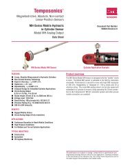 Model MH Analog data sheet - MTS Sensors