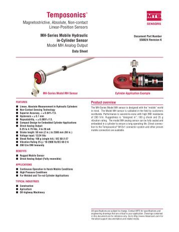 Model MH Analog data sheet - MTS Sensors