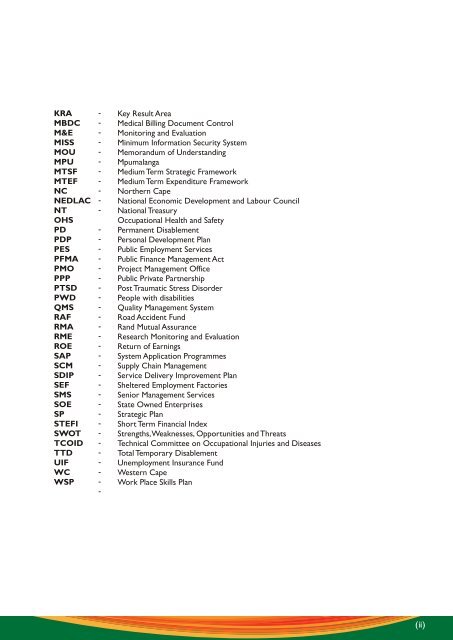 Compensation Fund Annual Report 2012 - Department of Labour