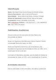 Actividades docentes - Universidade da Madeira