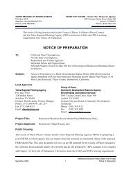 Notice of Preparation - Placer County Government - State of California