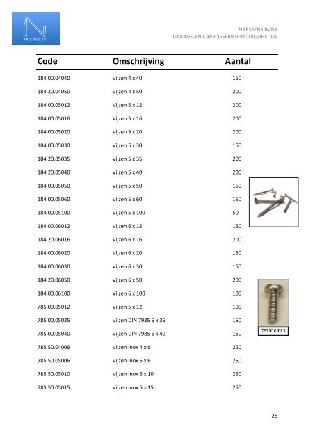 download catalogus N-Products