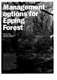 Management Options for Epping Forest - Field Studies Council
