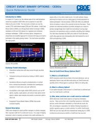 CREDIT EVENT BINARY OPTIONS - CEBOs Quick ... - CBOE.com