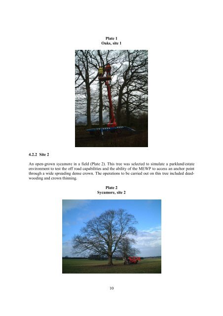 (MEWPS) for tree work - Urban Access