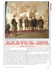 âwe few, we happy few...â canadian generalship in the first world war