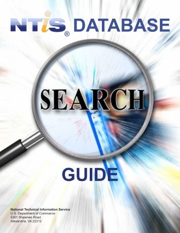 DATABASE GUIDE - National Technical Information Service