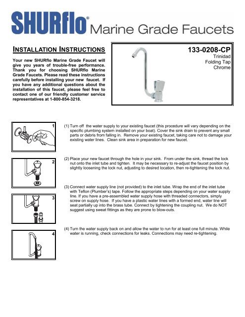 Trinidad - Folding Tap 133-0208-CP - SHURflo