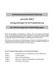 Krankenkassenindividuelle Förderung nach § 20c SGB V ...