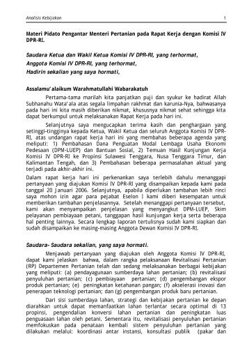 Bab-II Fin - Pusat Sosial Ekonomi dan Kebijakan Pertanian ...