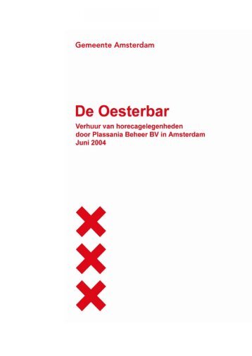 Rapportage Oesterbar - Gemeente Amsterdam