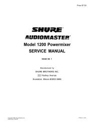 Audiomaster 1200 Powermixer - Shure