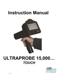 Ultraprobe 15000 Instruction Manual - UE Systems