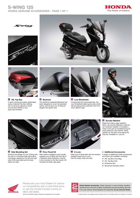 Honda 2024 dealer accessories