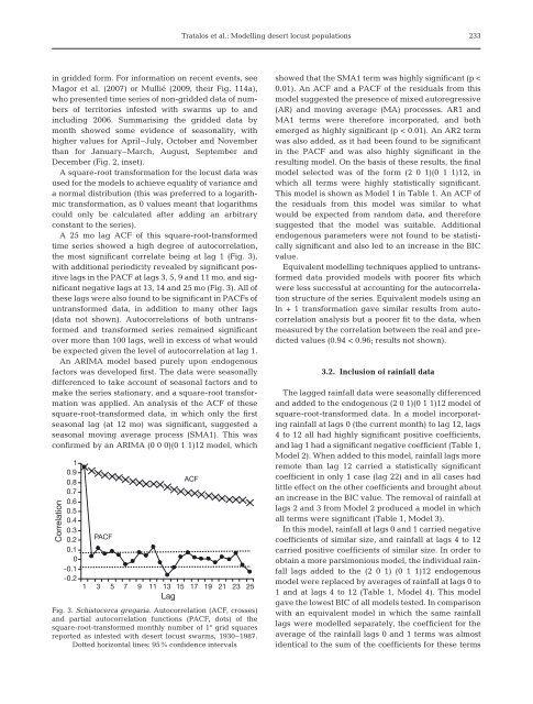 Desert locust populations, rainfall and climate change: insights from ...