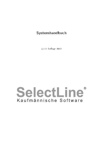 SelectLine System Handbuch