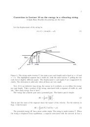 Correction to Lecture 19 on the energy in a vibrating string [PDF]