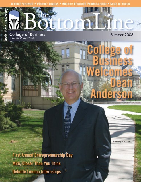 College of Business Welcomes Dean Anderson - Jon M. Huntsman ...