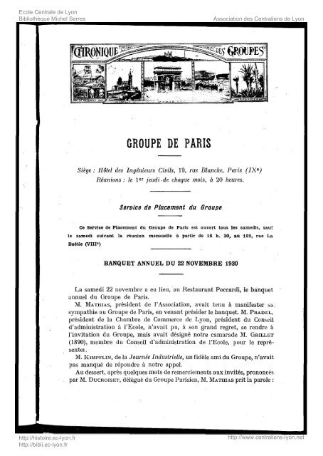 Revue Technica, annÃ©e 1930, numÃ©ro 261 - Histoire de l'Ãcole ...