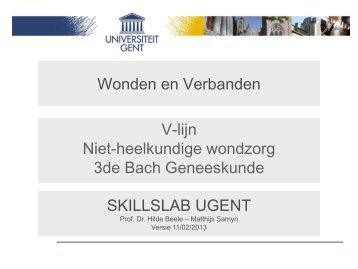 Wonden en verbanden - Skillslab