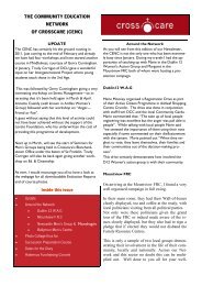 free travel pass with companion Newsletter December 2010 - Crosscare