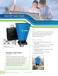 BalometerÂ® Capture Hoods