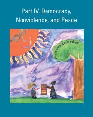 Part IV. Democracy, Nonviolence, and Peace - Earth Charter Initiative