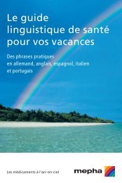 Le guide linguistique de santÃ© pour vos vacances