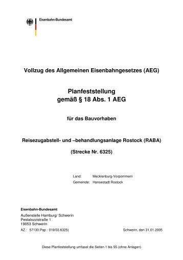 RABA Rostock (PDF, 292KB, Datei ist nicht barrierefrei) - Eisenbahn ...