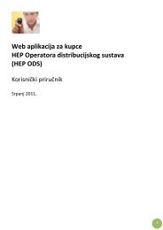 Web aplikacija za kupce HEP Operatora ... - HEP ODS-a