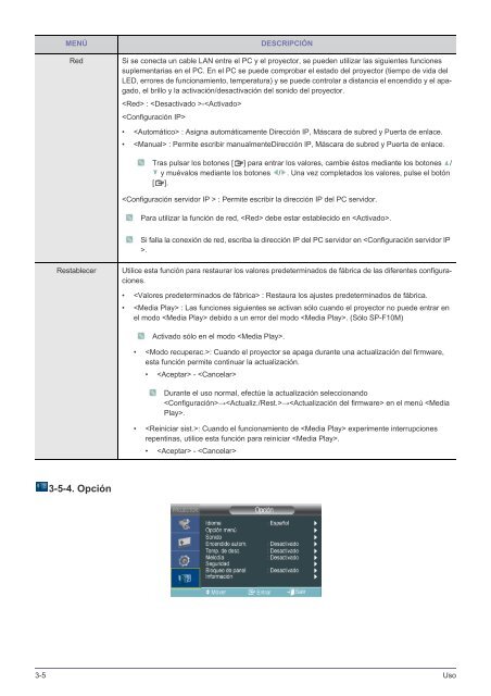 Multimedia Projector Manual de instrucciones - TVsZone.com