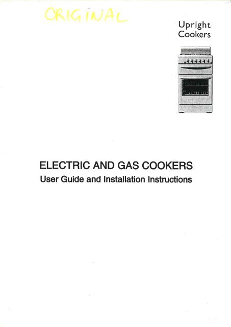 Westinghouse Pak806w Stove User Manual Electro Seconds