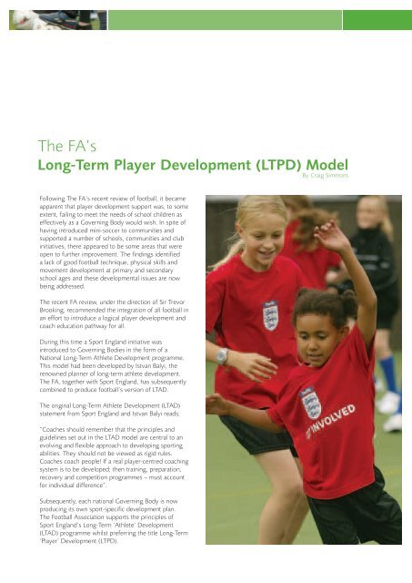 The FA's Long-Term Player Development - Ontario Soccer Association