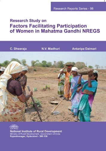 Research Study on Factors Facilitating Participation of Women in ...