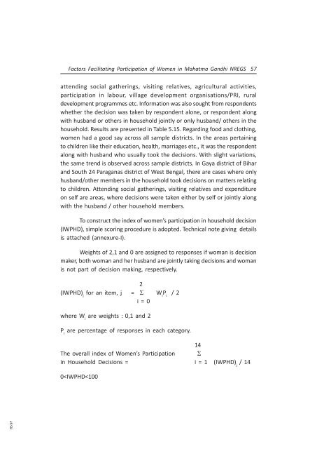 Research Study on Factors Facilitating Participation of Women in ...