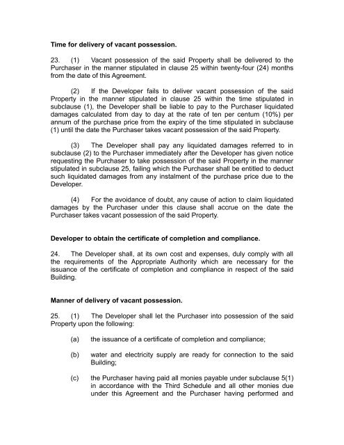sale and purchase agreement (land and building) - Ministry of ...