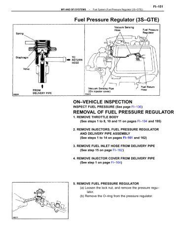 Fuel Pressure Regulator (3S–GTE) - CelicaTech