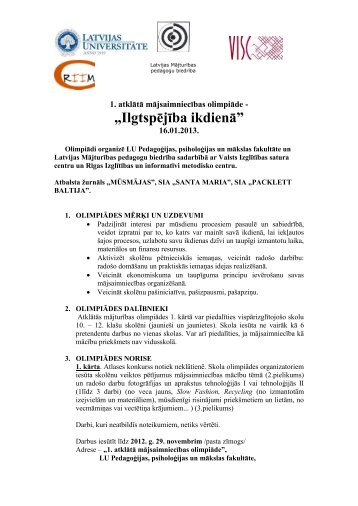 Å¡eit - LU PedagoÄ£ijas, psiholoÄ£ijas un mÄkslas fakultÄte