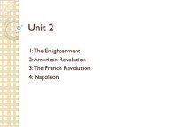 Chapter 5: The Enlightenment and the American Revolution