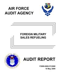 AUDIT REPORT - Air Force Freedom of Information Act
