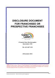 DISCLOSURE DOCUMENT